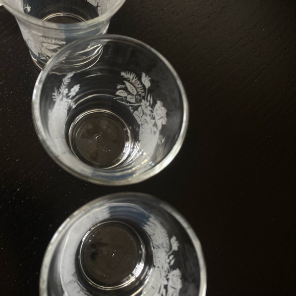 Vintage Mid 20th Century 4 Shot Glass One Size Clear - Picture 7 of 11